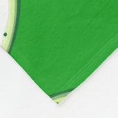 キュウリスライスのパターン フリースブランケット (角)