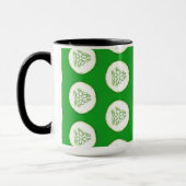 キュウリスライスのパターン マグカップ (左)