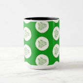 キュウリスライスのパターン マグカップ (中央)