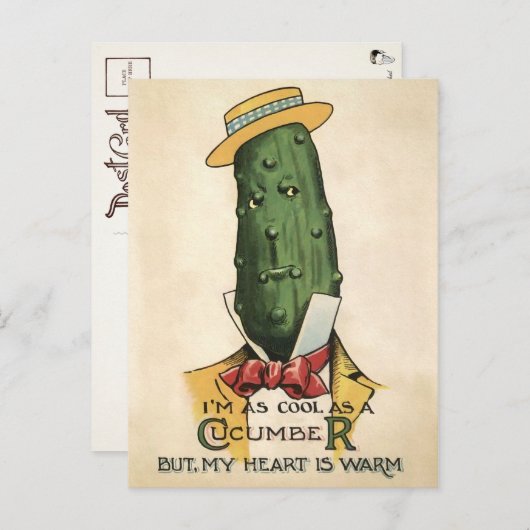 キュウリビクトリアンーのはがき ポストカード (正面/裏面)