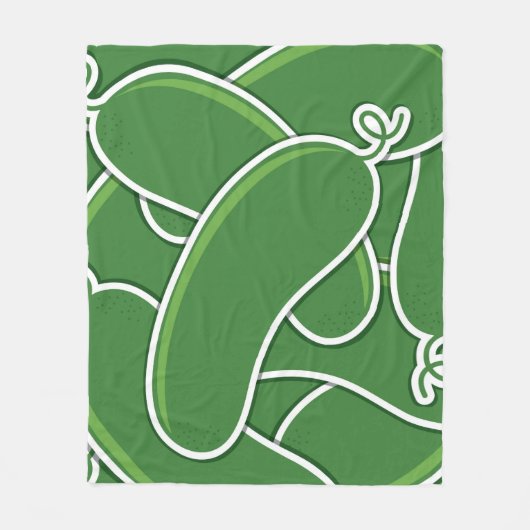 キュウリファンキーー フリースブランケット (正面)