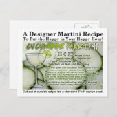 キュウリーマルティーニレシピはがき ポストカード (正面/裏面)