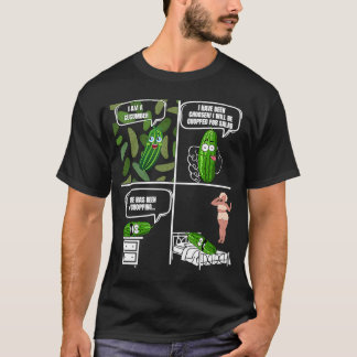 キュウリ大人ユーモア サラダ野菜 面白いキュウリ Tシャツ