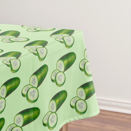 キュウリ新緑の夏の野菜ベジベグ テーブルクロス (インサイチュ)