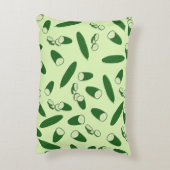 キュウリ模様 アクセントクッション (裏面(縦))