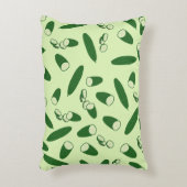 キュウリ模様 アクセントクッション (正面(垂直))