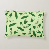 キュウリ模様 アクセントクッション (裏面)