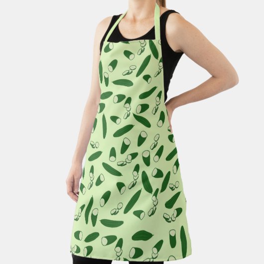 キュウリ模様 エプロン (インサイチュ)