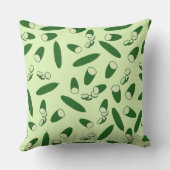 キュウリ模様 クッション (裏面)