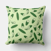 キュウリ模様 クッション (正面)