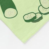 キュウリ模様 フリースブランケット (角)