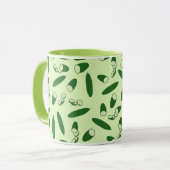 キュウリ模様 マグカップ (正面左)