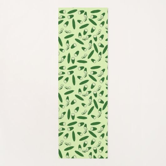 キュウリ模様 ヨガマット (正面)