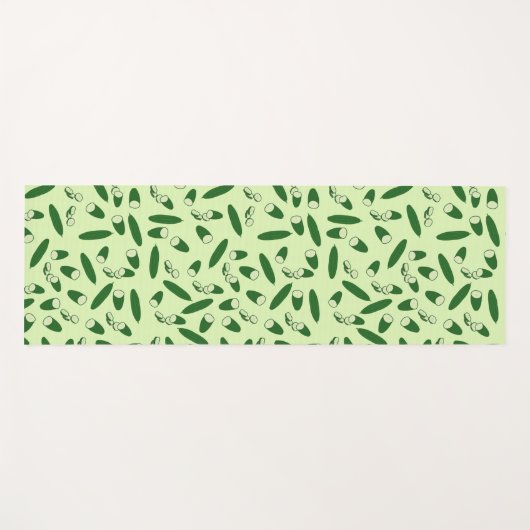 キュウリ模様 ヨガマット (正面(横))