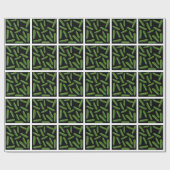 キュウリ模様 ラッピングペーパー (フラット)