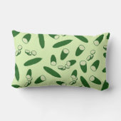 キュウリ模様 ランバークッション (裏面)