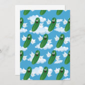 キュウリ漬おもしろい物食品ユーモアファンタジー サンキューカード (正面/裏面)