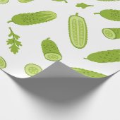 キュウリ漬け野菜ビーガンベジタリアン ラッピングペーパー (角)
