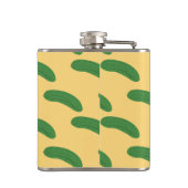 キュウリ漬け野菜好きの食べ物ユーモア フラスク (裏面)