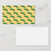 キュウリ漬け野菜好きの食べ物ユーモア 名刺 (正面/裏面)