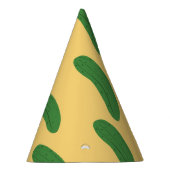 キュウリ漬け野菜好きフードユーモア パーティーハット (右)