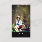 キュウリ美しい健康会社写真 名刺 (裏面)