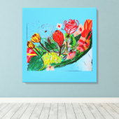 キュウリ キャンバスプリント (インサイチュ (ウッドフロア))