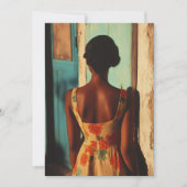 キュエレガントーバ女性フローラドレスatゴールデンアワー 招待状 (正面)