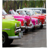 キュクラシックーバの車 シャワーカーテン (正面)