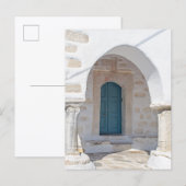 キュクラデス様式の建築 - ギリシャのドア ポストカード (正面/裏面)