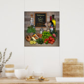 キュシェンポスターミットディネムナメン ポスター (キッチン)