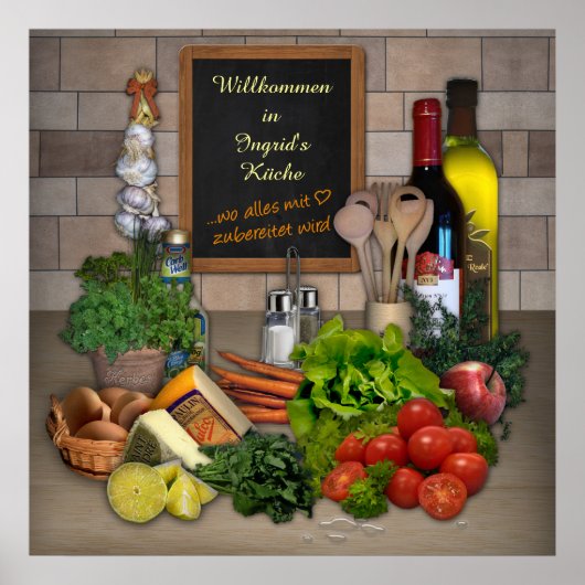 キュシェンポスターミットディネムナメン ポスター (正面)