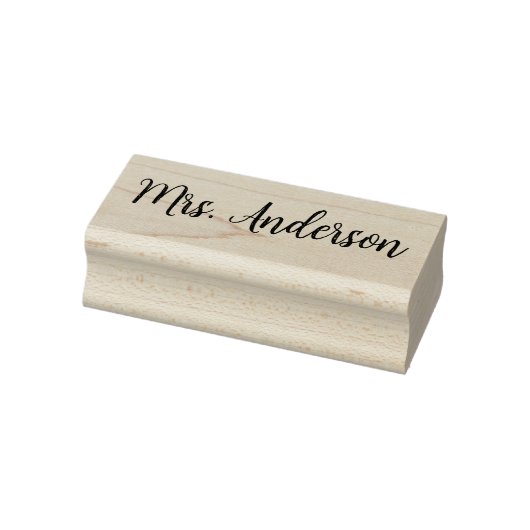キュッシブ先生の名前ウッドアートスタンプ ラバースタンプ (スタンプ)