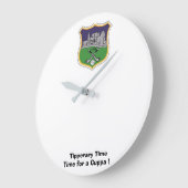 キュッパの時刻を刻んでいた。 ラージ壁時計 (傾斜)