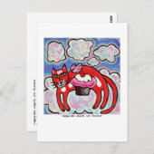 キュッピーケーキエンジェルはがき ポストカード (正面/裏面)