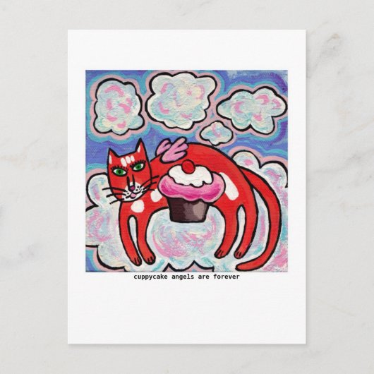 キュッピーケーキエンジェルはがき ポストカード (正面)