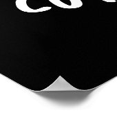 キュテカンバおもしろいーキュウリパンプンダークBG ポスター (角)