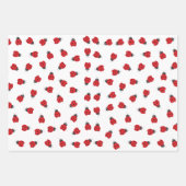 キュテストリトルレディバグ子供の誕生日パーティー ラッピングペーパーシート (正面2)