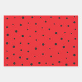 キュテストリトルレディバグ子供の誕生日パーティー ラッピングペーパーシート (正面)