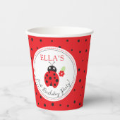 キュテストリトルレディバグ子供の誕生日パーティー 紙コップ (正面)