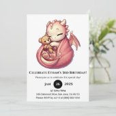 キュドリーピンクドラゴン誕生日 招待状 (スタンド正面)