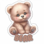 キュドリーベア – 子供部屋 シール (正面)