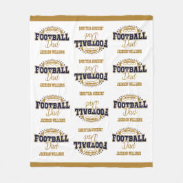 キュドリーミディアムサイズのサッカーパパ フリースブランケット