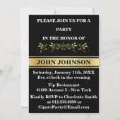キュバパーソナライズされたーシガーズハバナ招待状 招待状 (裏面)