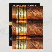 キュバパーソナライズされたーシガーズハバナ招待状 招待状 (正面/裏面)