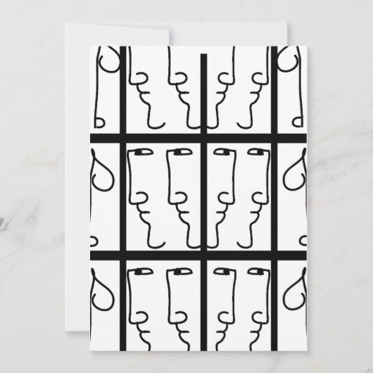 キュビストの肖像 招待状 (正面)