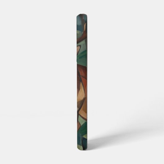 キュビスト風トナカイのスマホケース - Samsung Galaxyケース (左側面)