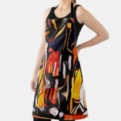 キュビズムのスタイルのワインテーマ。ボトル、ガラス エプロン (インサイチュ)