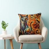 キュビズムのハロウィーン猫 クッション (椅子)