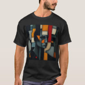 キュビズム抽象画 NUES 3 Tシャツ (正面)